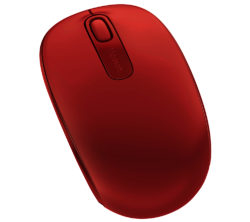 MICROSOFT  1850 Wireless Mobile Optical Mouse - Red